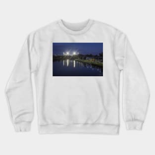 The MCG from Princess Bridge, Melbourne, Victoria, Australia. Crewneck Sweatshirt